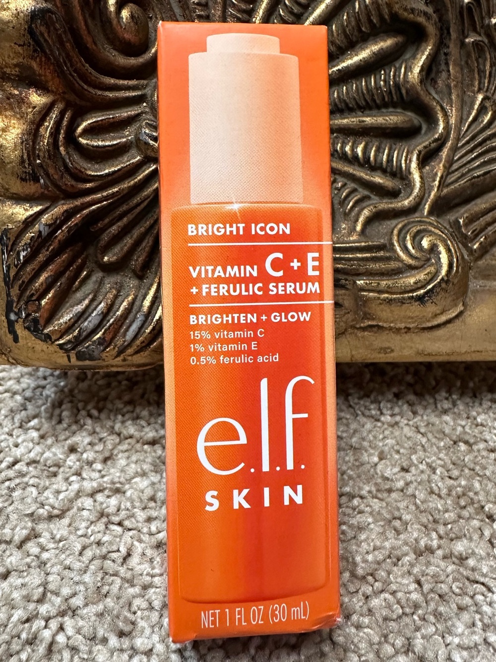 NIB Elf Cosmetics Bright Icon Vitamin C + E + Ferulic Serum 1 FL OZ $17
